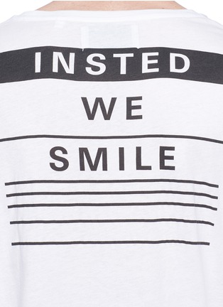 Detail View - Click To Enlarge - INSTED WE SMILE - Logo print long sleeve T-shirt