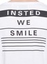 Detail View - Click To Enlarge - INSTED WE SMILE - Logo print long sleeve T-shirt