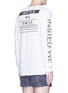 Back View - Click To Enlarge - INSTED WE SMILE - Logo print long sleeve T-shirt