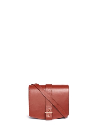 Main View - Click To Enlarge - HAERFEST - 'Jo' crossbody cowhide leather saddle bag