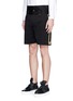 Front View - Click To Enlarge - PORTS 1961 - Metallic embroidered outseam twill shorts