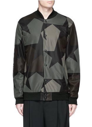 Main View - Click To Enlarge - PORTS 1961 - x Everlast 'Star Camo' print mesh overlay bomber jacket