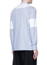 Back View - Click To Enlarge - PORTS 1961 - Geometric contrast front stripe shirt