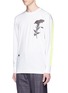 Front View - Click To Enlarge - SAAM1 - 3M reflective cockscomb print long sleeve T-shirt