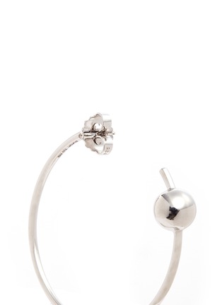 Detail View - Click To Enlarge - MARIA BLACK - 'Orion Maxi' pierced hoop sterling silver earrings