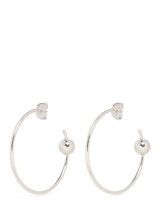 Main View - Click To Enlarge - MARIA BLACK - 'Orion Maxi' pierced hoop sterling silver earrings