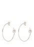 Main View - Click To Enlarge - MARIA BLACK - 'Orion Maxi' pierced hoop sterling silver earrings