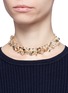 Figure View - Click To Enlarge - LANVIN - 'Chain Lumiere' glass crystal honeycomb chain necklace