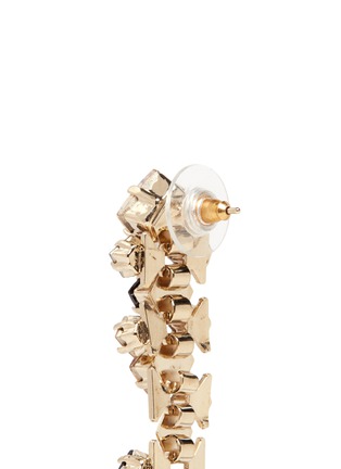 Detail View - Click To Enlarge - LANVIN - 'Chain Lumiere' crystal honeycomb chain drop earrings