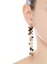Figure View - Click To Enlarge - LANVIN - 'Chain Lumiere' crystal honeycomb chain drop earrings