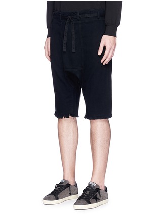Front View - Click To Enlarge - NSF - 'Aiko' waist sash denim shorts