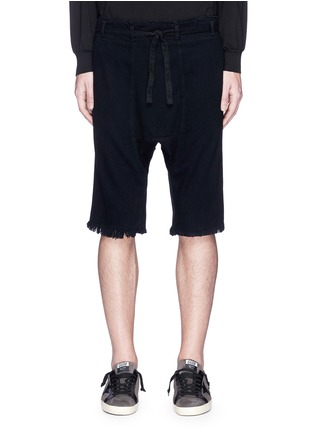 Main View - Click To Enlarge - NSF - 'Aiko' waist sash denim shorts