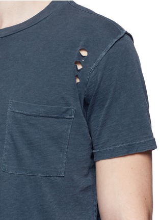 Detail View - Click To Enlarge - NSF - 'Paulie' ripped slub jersey T-shirt