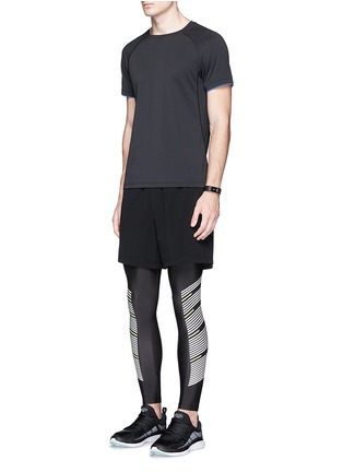 Figure View - Click To Enlarge - PARTICLE FEVER - Drawstring stretch performance running shorts