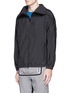 Front View - Click To Enlarge - PARTICLE FEVER - Packable mesh sleeve ripstop jacket