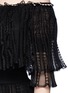 Detail View - Click To Enlarge - ALEXANDER MCQUEEN - Ruffle netted mesh off-shoulder dress