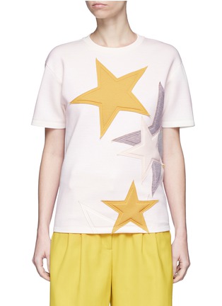 Main View - Click To Enlarge - STELLA MCCARTNEY - Padded star appliqué bonded jersey T-shirt