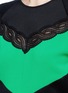 Detail View - Click To Enlarge - STELLA MCCARTNEY - Lace trim colourblock sweatshirt