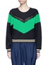 Main View - Click To Enlarge - STELLA MCCARTNEY - Lace trim colourblock sweatshirt