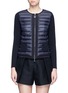 Main View - Click To Enlarge - MONCLER - 'Maglia Tricot' patch pocket quilted down knit jacket