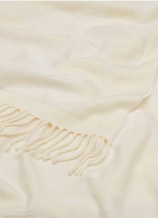 Detail View - Click To Enlarge - FRETTE - Chiné wool-silk jacquard throw
