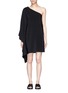 Main View - Click To Enlarge - ROSETTA GETTY - One-shoulder cape sleeve dress
