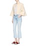 Figure View - Click To Enlarge - ROSETTA GETTY - Bell sleeve cropped suiting jacket