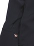 Detail View - Click To Enlarge - MONSE - Tie shoulder asymmetric sleeve silk top