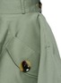 Detail View - Click To Enlarge - MONSE - Asymmetric hem cotton twill skirt