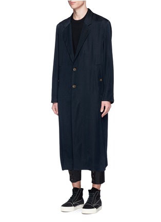 Front View - Click To Enlarge - SONG FOR THE MUTE - 'Lover' print long coat