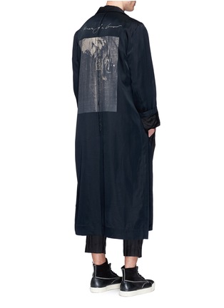Figure View - Click To Enlarge - SONG FOR THE MUTE - 'Lover' print long coat