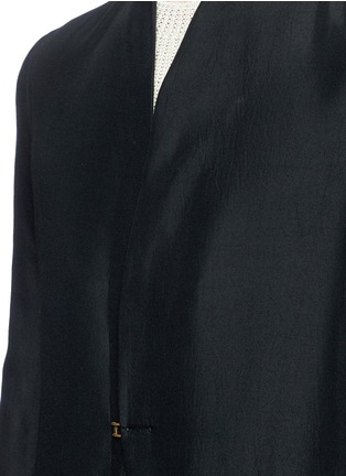 Detail View - Click To Enlarge - SONG FOR THE MUTE - Raised collar raw hem jacket