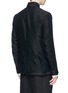 Back View - Click To Enlarge - SONG FOR THE MUTE - Raised collar raw hem jacket