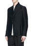 Front View - Click To Enlarge - SONG FOR THE MUTE - Raised collar raw hem jacket
