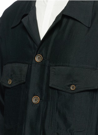Detail View - Click To Enlarge - SONG FOR THE MUTE - Rayon twill worker jacket