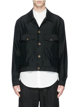 Main View - Click To Enlarge - SONG FOR THE MUTE - Rayon twill worker jacket