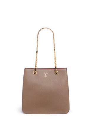 Main View - Click To Enlarge - MARK CROSS - 'Francis' pebbled leather chain tote