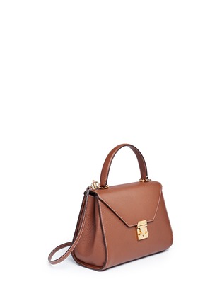 Figure View - Click To Enlarge - MARK CROSS - 'Hadley Small Flap' pebbled leather bag