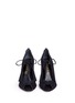 Front View - Click To Enlarge - APERLAI - 'Clarise' tasselled suede peep toe pumps