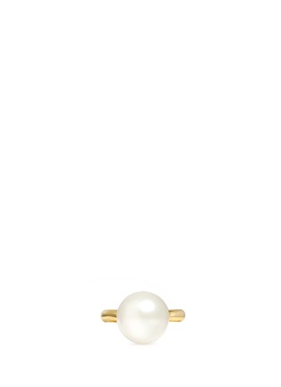 Figure View - Click To Enlarge - KENNETH JAY LANE - Large glass pearl ring