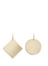 Main View - Click To Enlarge - KENNETH JAY LANE - Square and circle plated earrings