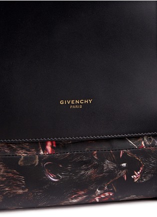 Detail View - Click To Enlarge - GIVENCHY - 'Rider' monkey brothers print nylon backpack