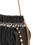 Detail View - Click To Enlarge - VENNA - Pearl star chain fringed leather crossbody bag