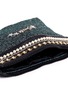 Detail View - Click To Enlarge - VENNA - 'Smile' pearl star chain embellished bouclé clutch