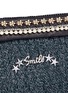 Detail View - Click To Enlarge - VENNA - 'Smile' pearl star chain embellished bouclé clutch