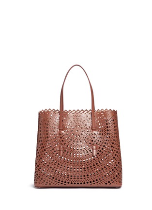 Main View - Click To Enlarge - ALAÏA - 'New Vienne' large lasercut leather tote