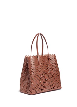 Figure View - Click To Enlarge - ALAÏA - 'New Vienne' large lasercut leather tote