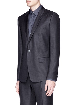 Front View - Click To Enlarge - - - 'Martini' slim fit notch lapel wool-silk suit