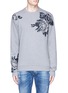 Main View - Click To Enlarge - - - Floral embroidery cotton sweatshirt