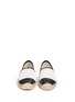 Front View - Click To Enlarge - TORY BURCH - 'Grenada' colourblock mesh espadrille slip-ons